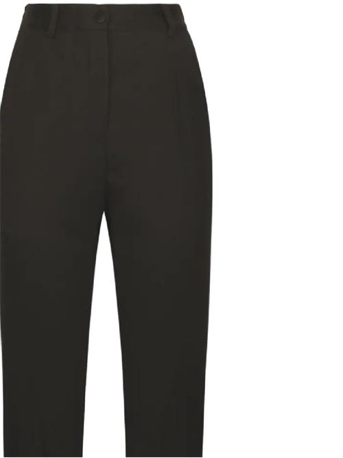 Black virgin wool woman pants Dolce & Gabbana | FTAM0TFU28JN0000